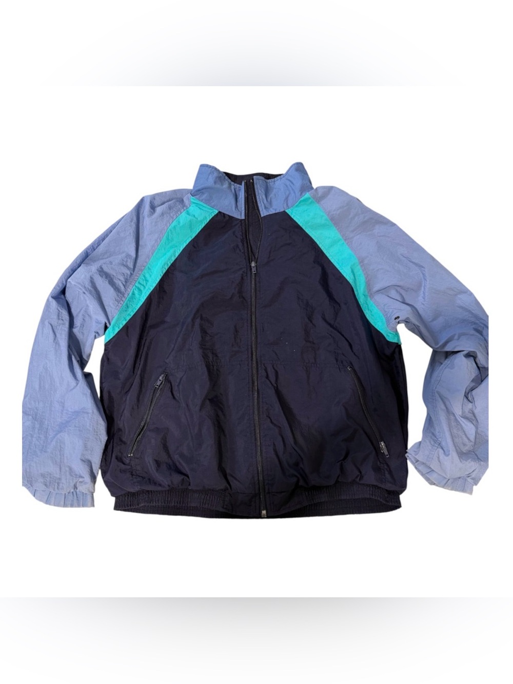 Vintage 90s Lands' End Colorblock Windbreaker - Men’s M